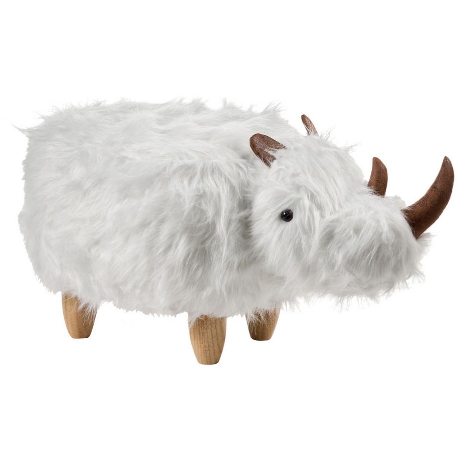 Tabouret animal en Fourrure synthétique  WOOLLY