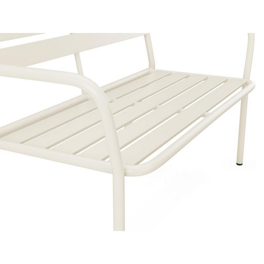 Vente-unique Banc de jardin en métal - Beige - MIRMANDE de MYLIA  