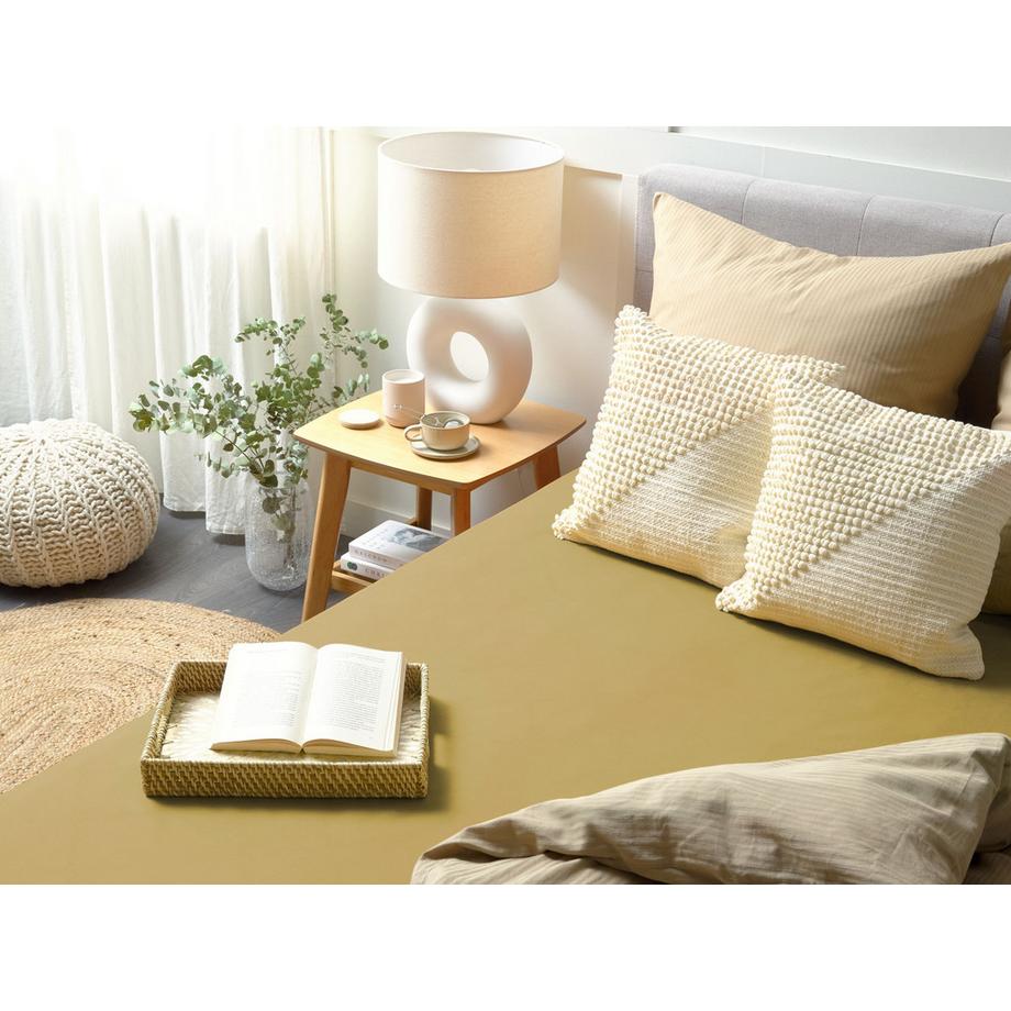 Beliani JANBU Drap Housse en Coton  