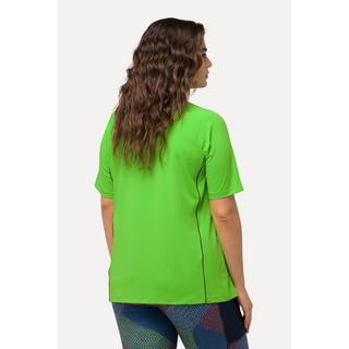 Ulla Popken  T-shirt, protection UV 50+, col en V, manches courtes 