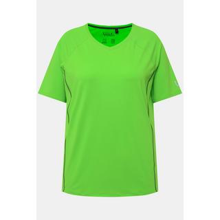 Ulla Popken  T-shirt, protection UV 50+, col en V, manches courtes 