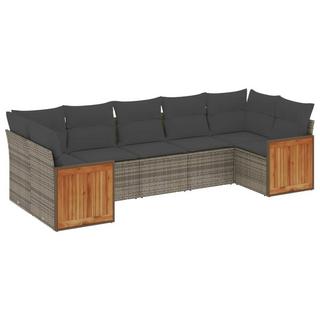 VidaXL set divano da giardino Polirattan  