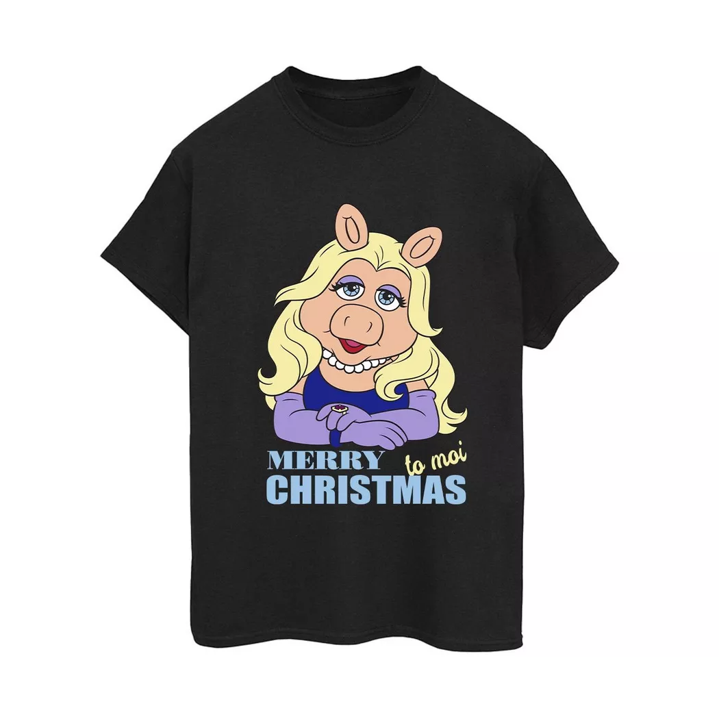 Disney - Muppets Queen of Holidays TShirt, für Damen, Schwarz, Größe XL