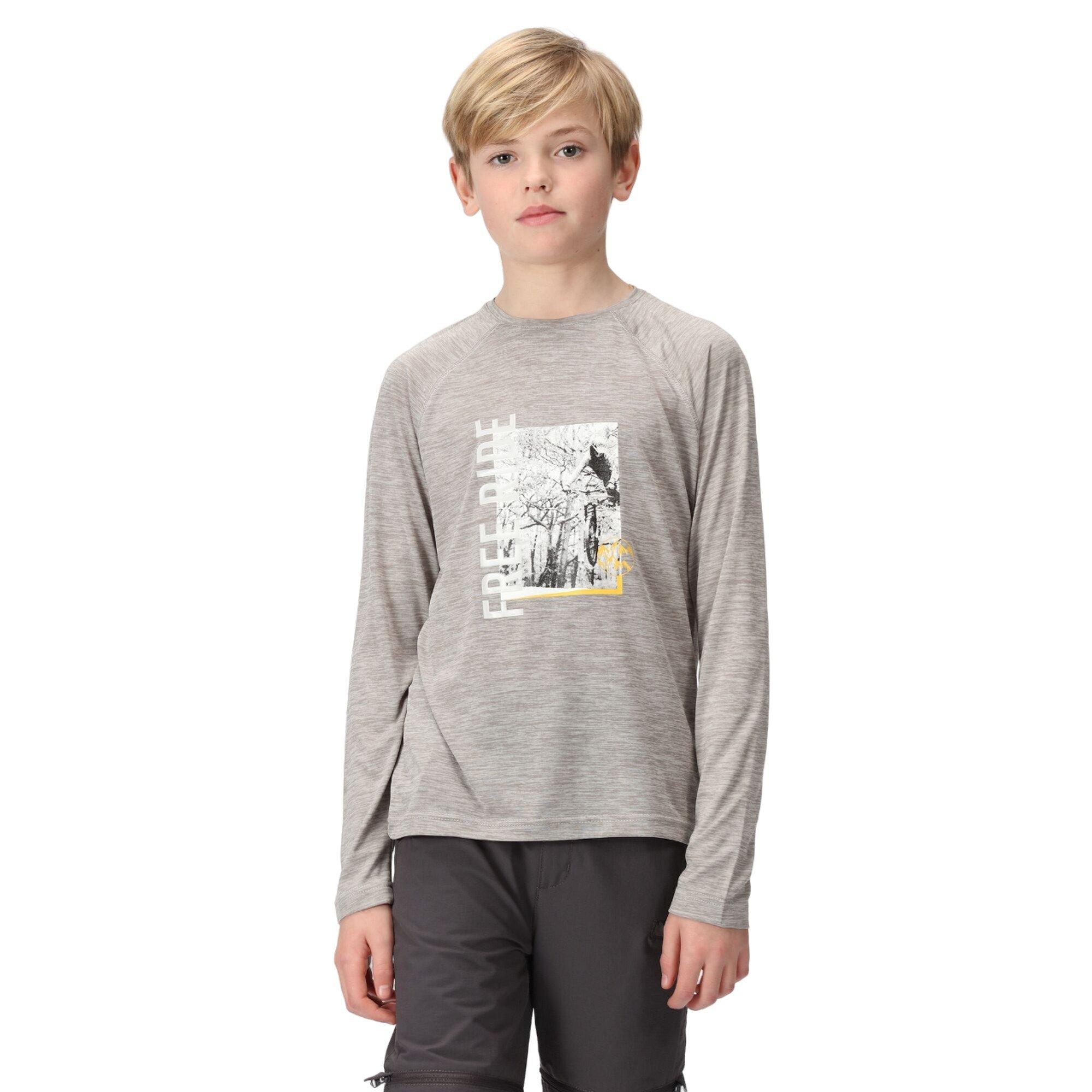 Image of Burnlee Tshirt Langärmlig Jungen Silber 116