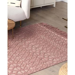 Beliani Tapis en Laine Boho ALUCRA  