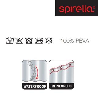 spirella Spirella Tenda doccia PEVA NEW BROOK 180X200cm Nero  