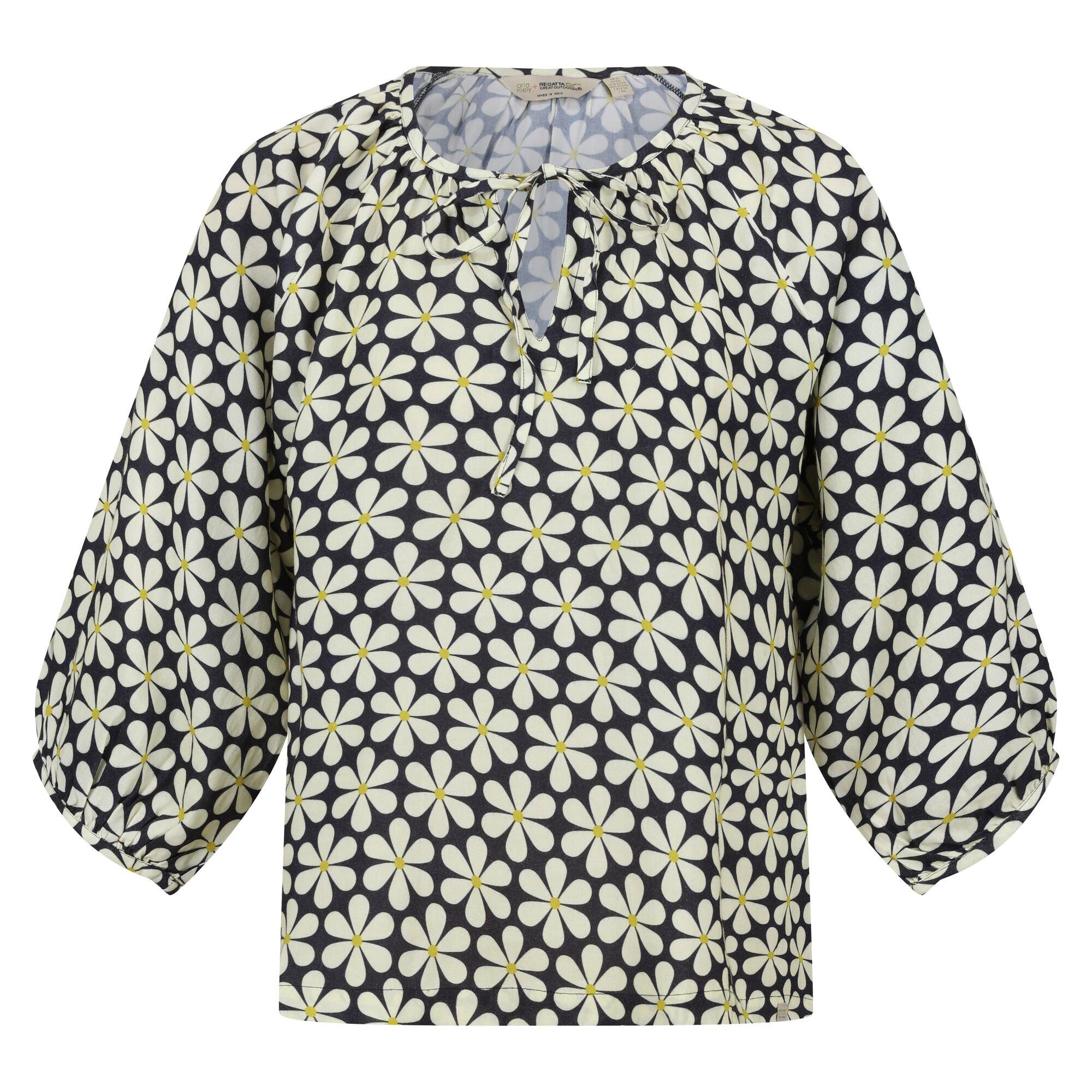 Image of Orla Kiely Bluse Krawattenkragen Damen Schwarz 40