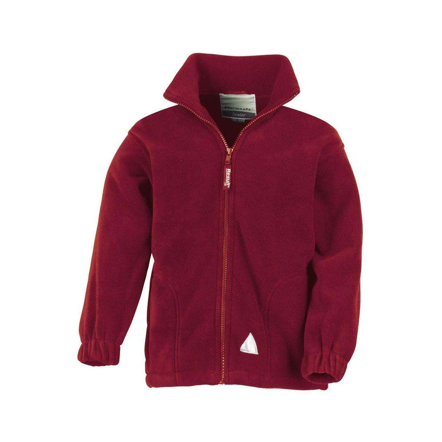 Image of Active Fleecejacke Mit Reißverschluss Unisex Weinrot 12A