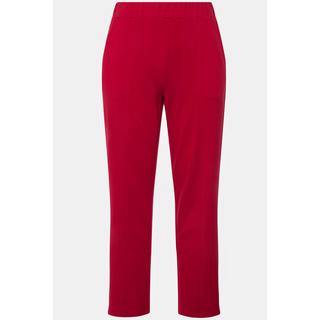 Ulla Popken  Pantalon en jersey, avec plis. Jambe carotte et taille élastique. 