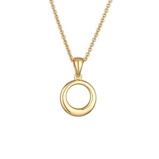 Elli  Collier Kreis Rund Kristalle Farbe Gold Für Damen 