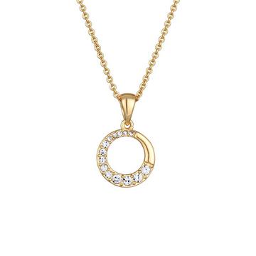 Halskette Kreis Rund Kristalle