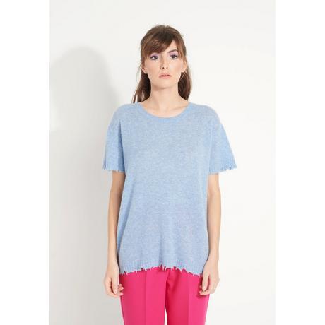 Studio Cashmere8  AVA 6 T-Shirt Rundhalsausschnitt -100% Kaschmir déjaugé 