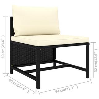 VidaXL Sofa de jardin rotin  