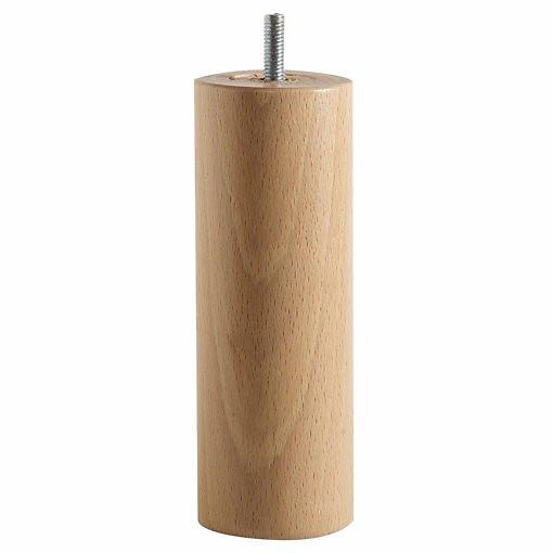 Image of Zylinderförmiger Fuss Für Bettrahmen Unisex Braun 4 pezzi