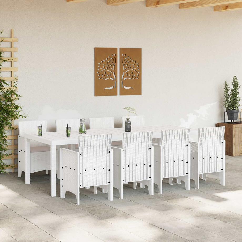 VidaXL Set de repas de jardin polypropylène  