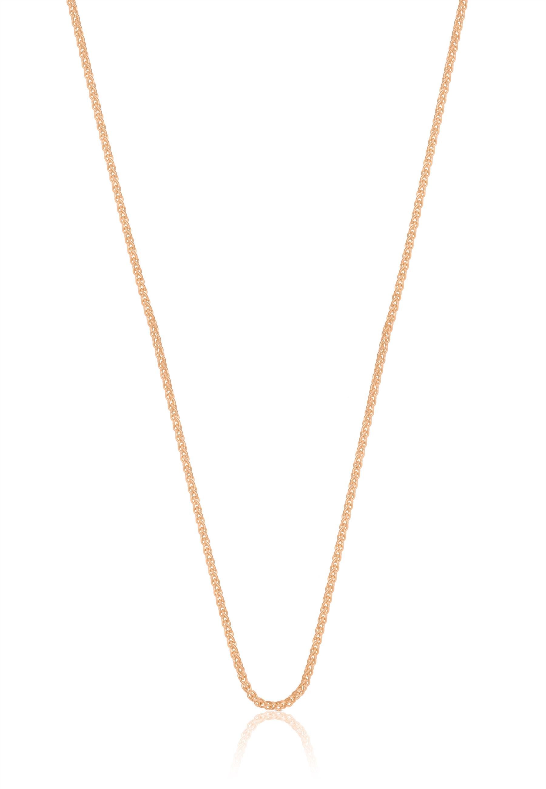 MUAU Schmuck  Collier Zopf Rotgold 750, 1.2mm, 42cm 