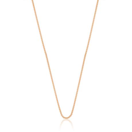 MUAU Schmuck  Collier Zopf Rotgold 750, 1.2mm, 42cm 