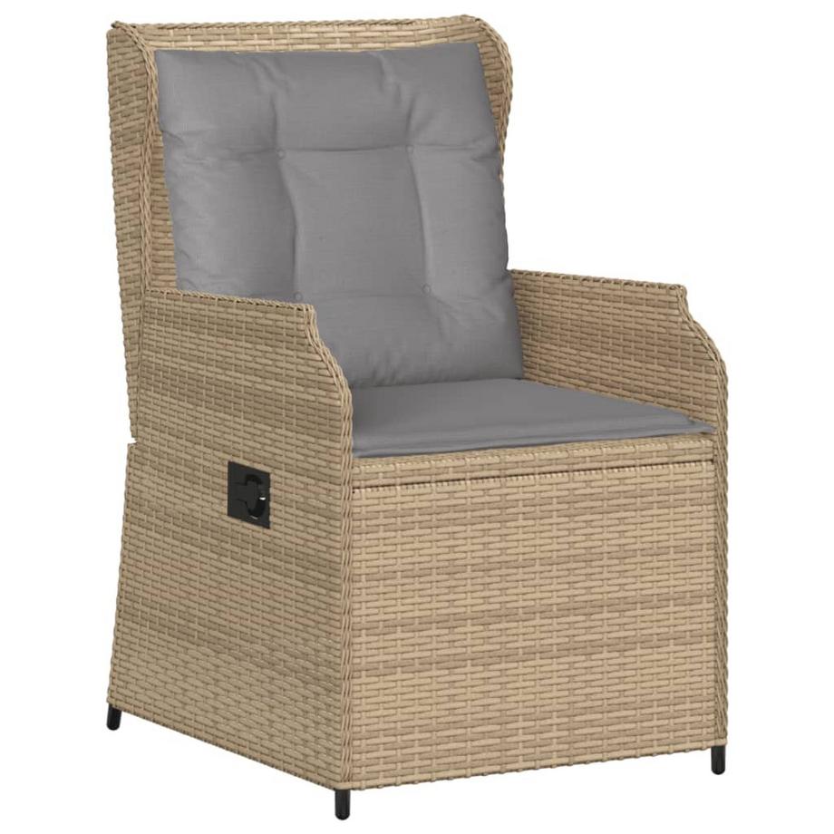 VidaXL sedia reclinabile da giardino Polirattan  