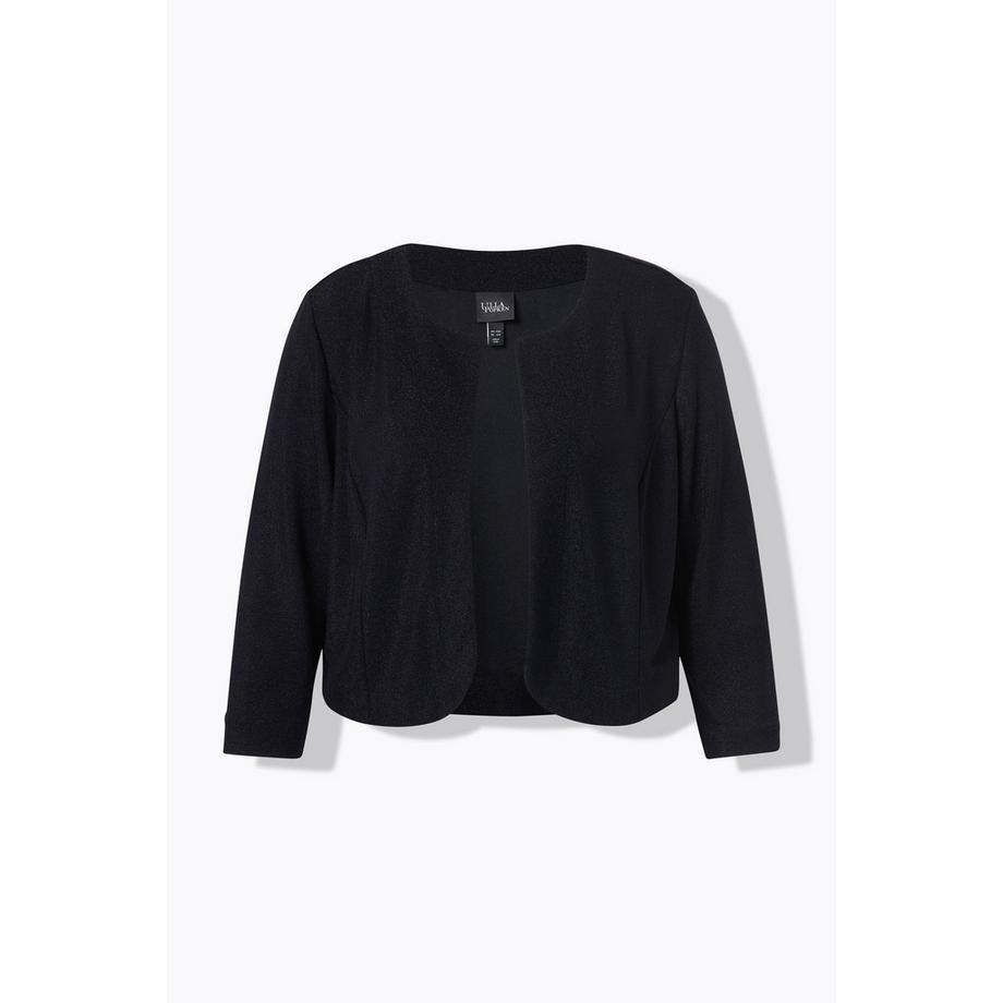 Ulla Popken Veste boléro Boxy Pailletée Col Rond  