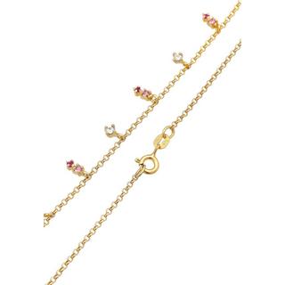 Elli  Halskette Kristall Pink 