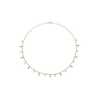 Elli  Halskette Kristall Pink 