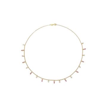 Halskette Kristall Pink