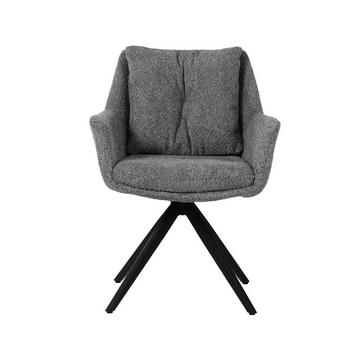 Chaise avec accoudoirs Velvora gris