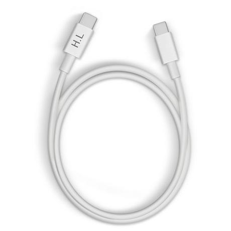 Avizar  Ultraschnelles USB-C / USB-C Kabel Weiß 