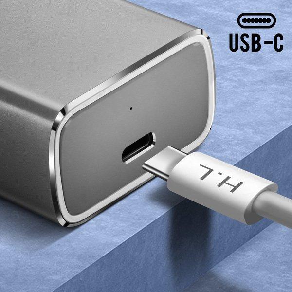 Avizar  Ultraschnelles USB-C / USB-C Kabel Weiß 