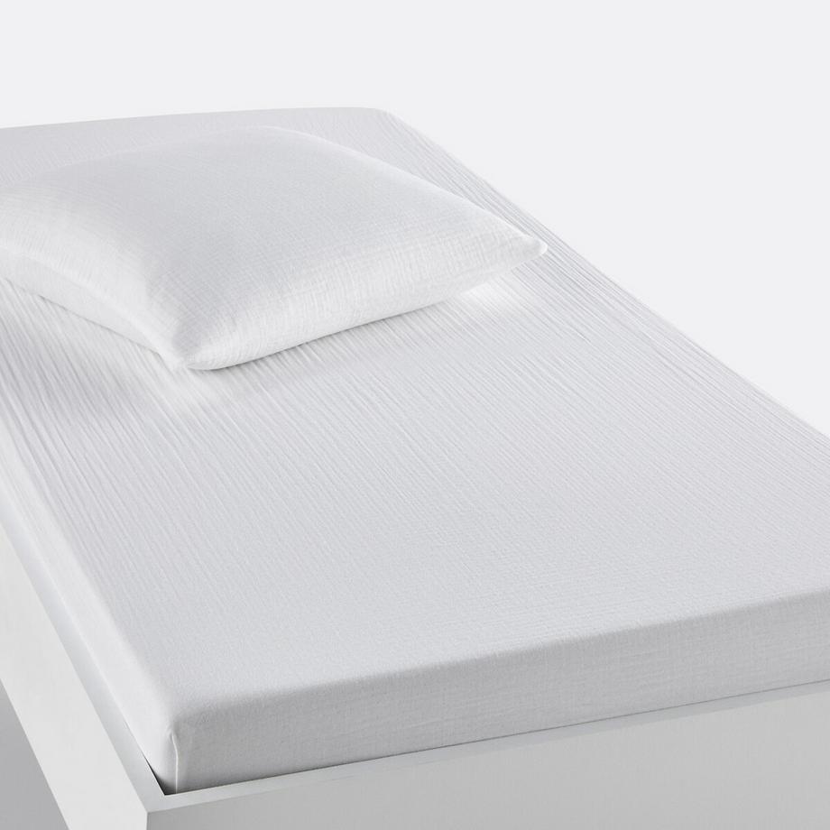 Kinder-Fixleintuch Kumla aus Baumwoll-Musselin