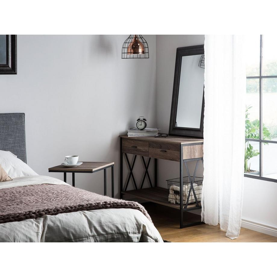 Beliani Console en Panneau de particules de bois Industriel AYDEN  