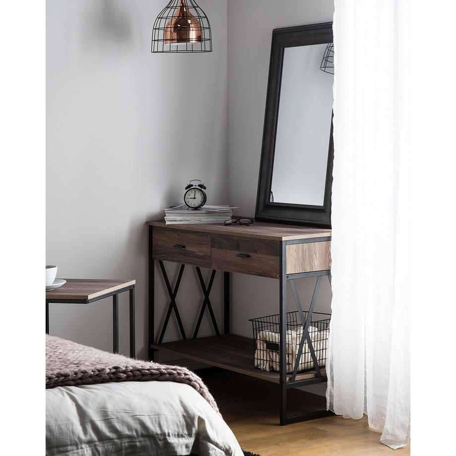 Beliani Console en Panneau de particules de bois Industriel AYDEN  