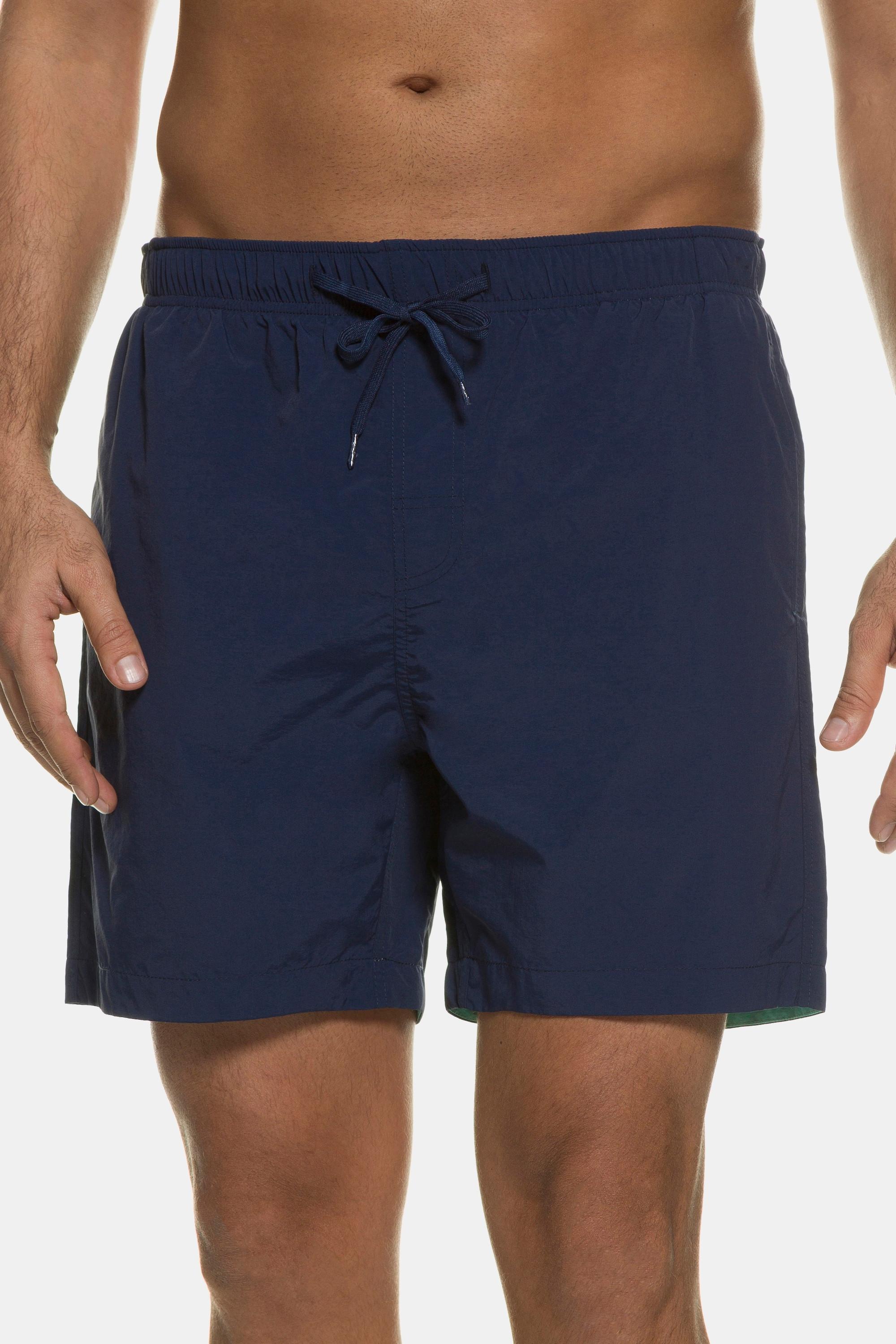 JP1880  Short de bain, collection Beachwear. Taille élastique marine foncé 