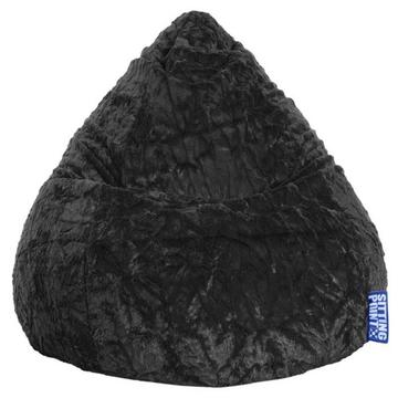 Sitzsack BeanBag Fluffy XL, schwarz