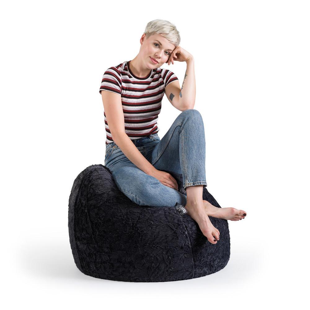 Sitting Point Sitzsack BeanBag Fluffy XL, schwarz  