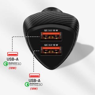 Avizar  Caricabatterie da Auto 2x USB 36W 