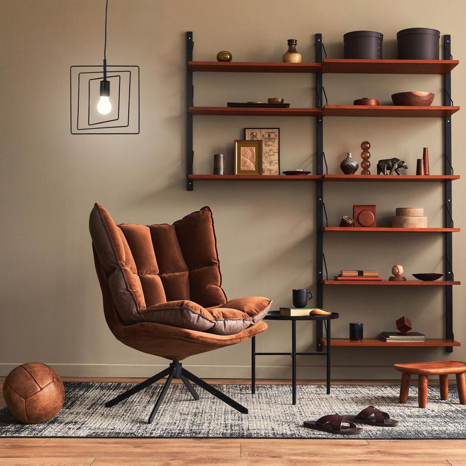 B2X Lampada a sospensione quadrata nera  