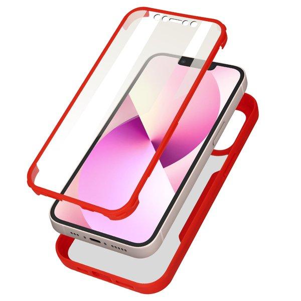 Avizar  Coque intégrale iPhone 13 rouge 