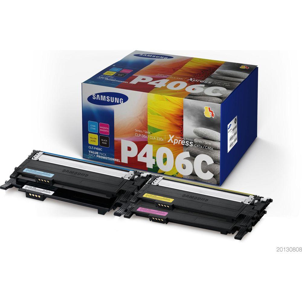 SAMSUNG  CLT-P406C  Cassetta Toner Imballo multiplo Nero, Ciano, Magenta, Giallo 1500 pa 