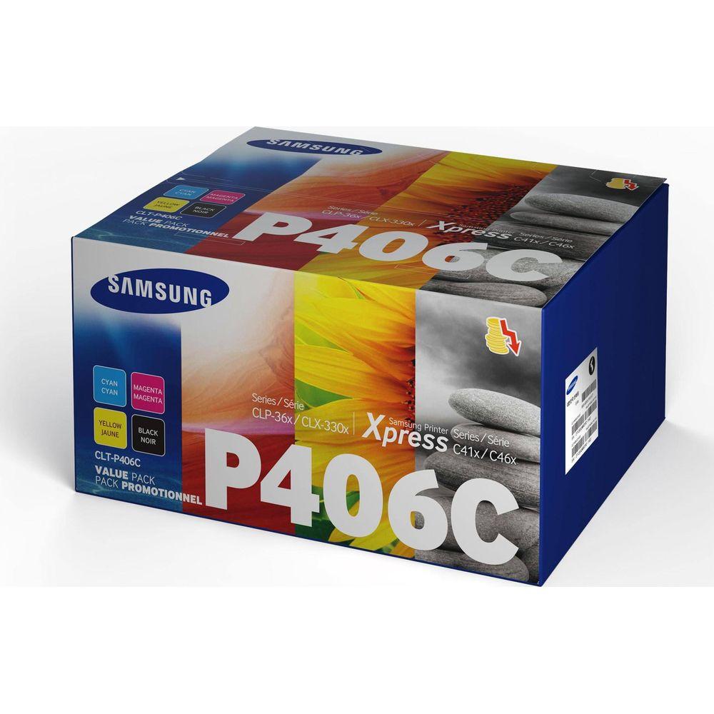 SAMSUNG  CLT-P406C  Cassetta Toner Imballo multiplo Nero, Ciano, Magenta, Giallo 1500 pa 