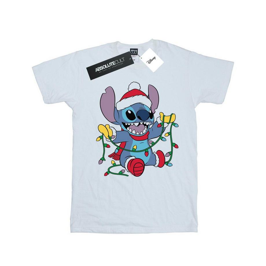 Disney Stitch Christmas Lights T-Shirt  