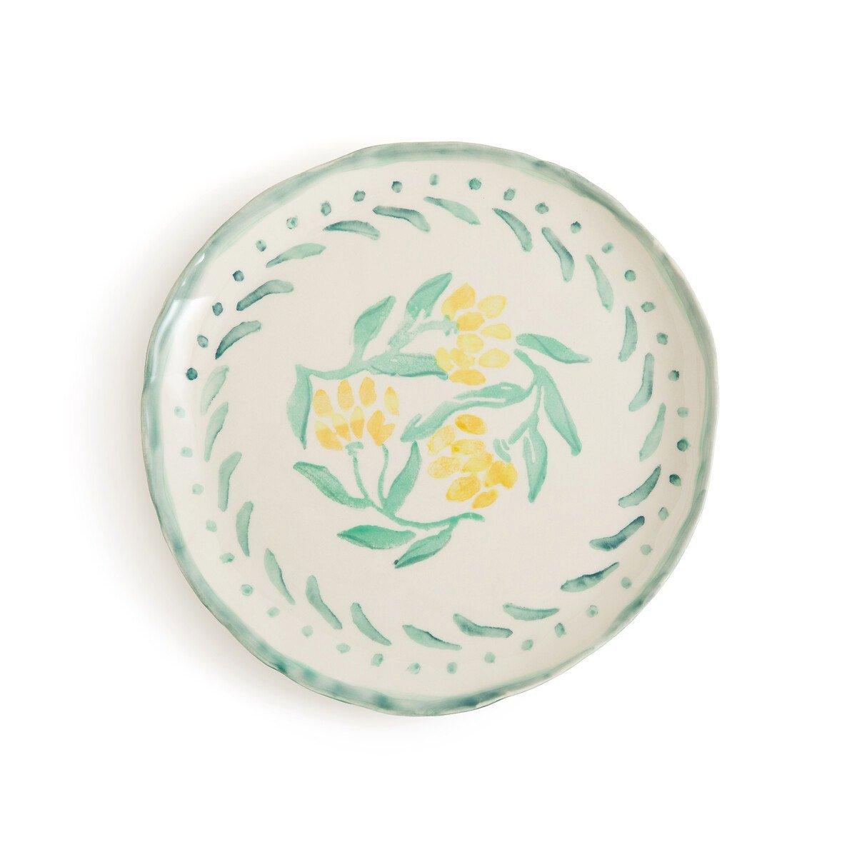 La Redoute Intérieurs Lot de 4 assiettes plates en grès  