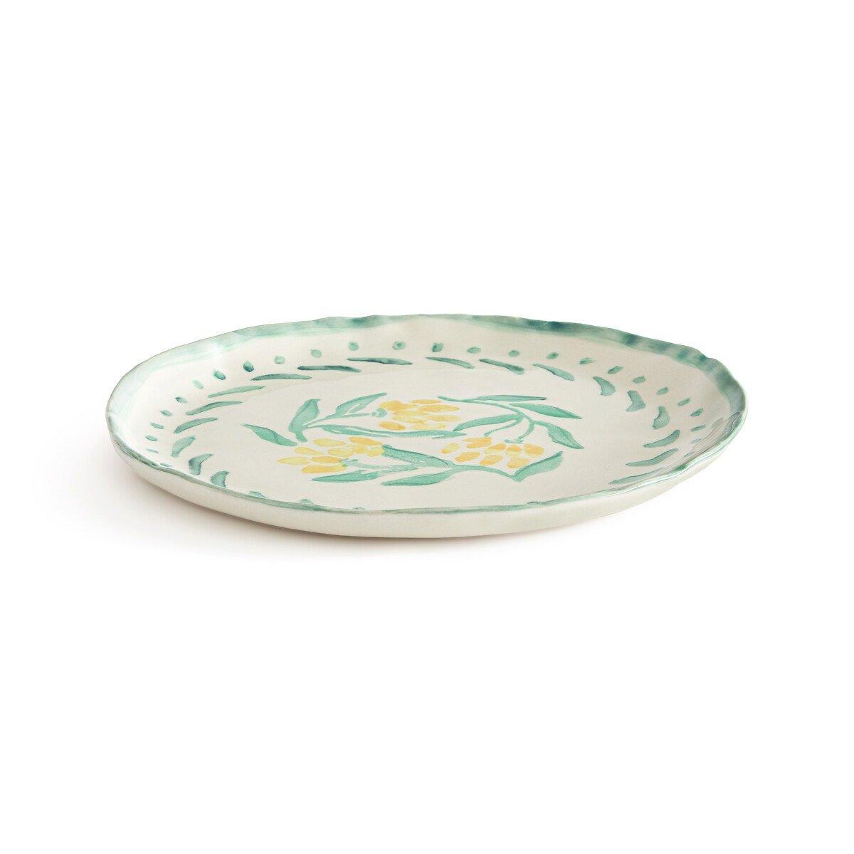 La Redoute Intérieurs Lot de 4 assiettes plates en grès  