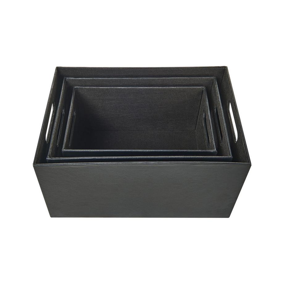 Beliani Korb, Büroaccessoires en Cuir PU Industriel LARSA  