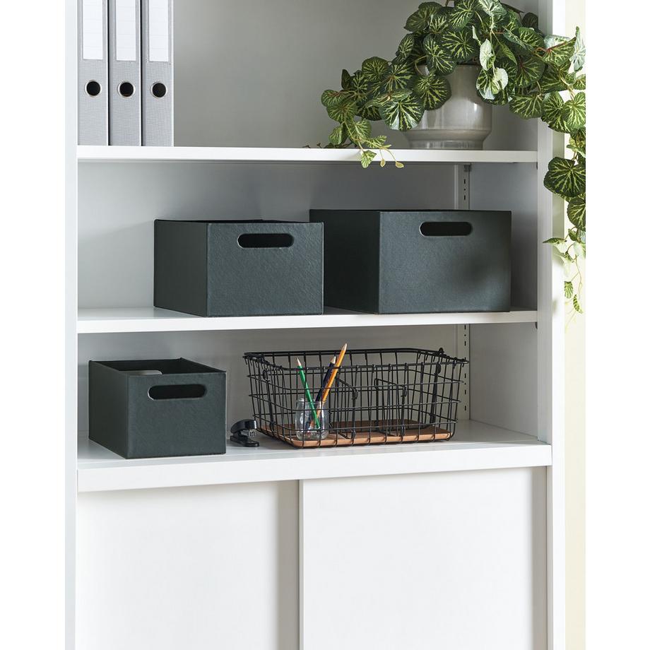 Beliani Korb, Büroaccessoires en Cuir PU Industriel LARSA  