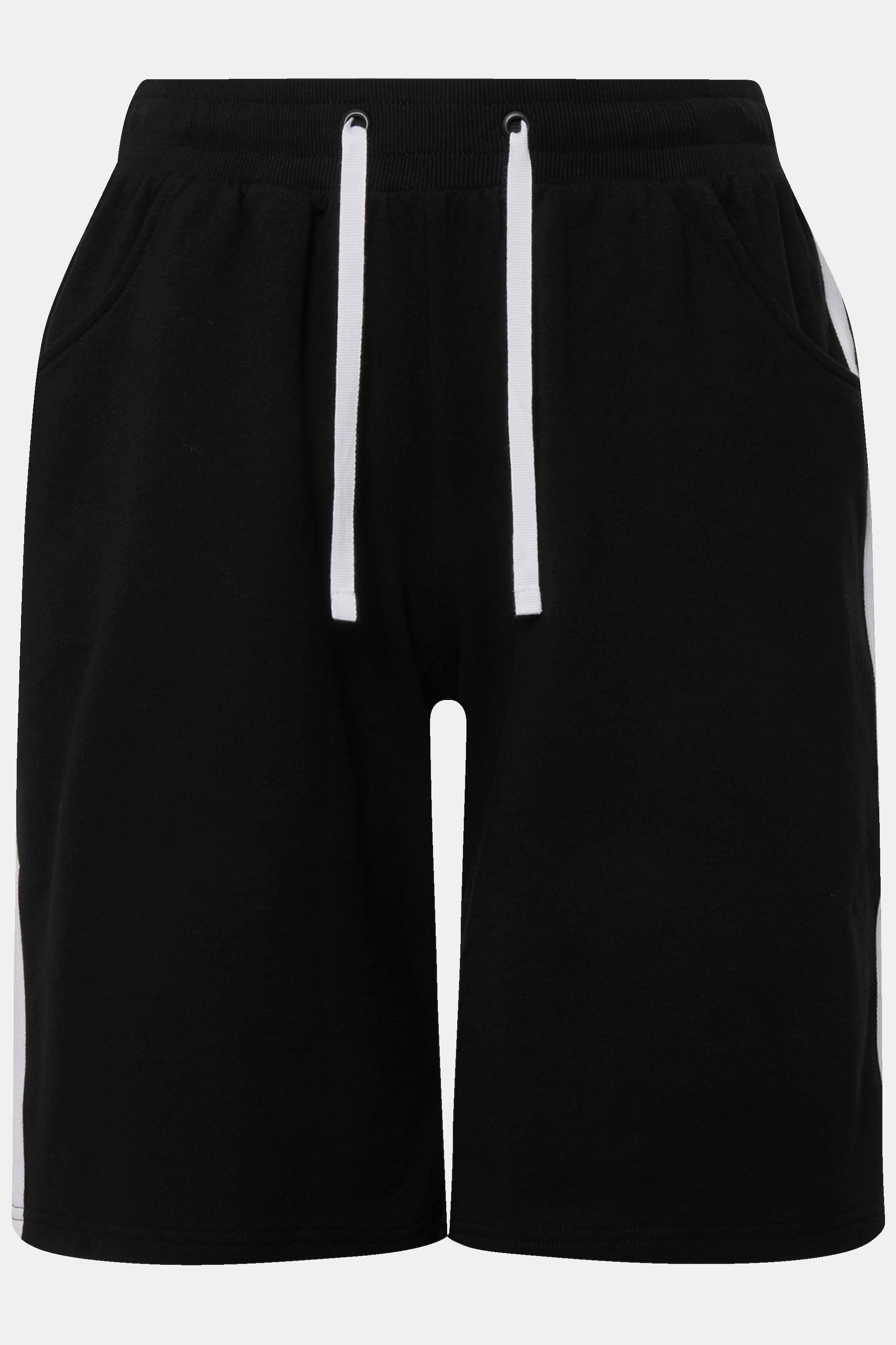 Ulla Popken  Jerseyshorts, weites Bein, Elastikbund, Bindeband 