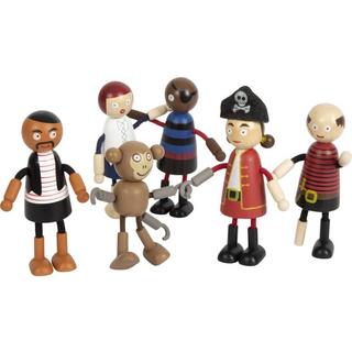 small foot  Biegepuppen Piraten Figuren (6Teile) 