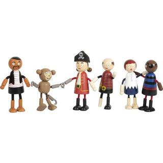 small foot  Biegepuppen Piraten Figuren (6Teile) 