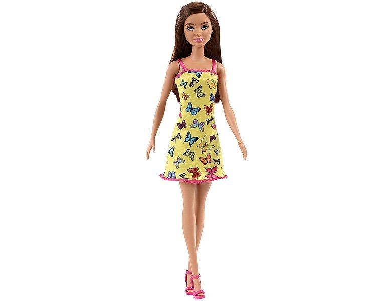 Image of Pop Trendy Gele Jurk Met Vlinders