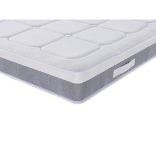 Ysmée Ensemble 140 x 190 cm sommier coffre blanc + matelas ressorts ensachés 7 zones accueil latex ép.28cm - DUCHESSE II de YSMÉE  